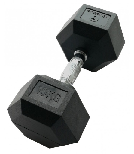 Imagen de Mancuerna hexagonal 15 kg - Mancuerna