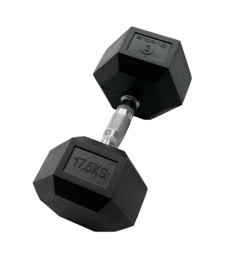 Imagen de Mancuerna hexagonal 17.5 kg - Mancuerna