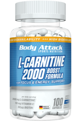 Imagen de L-CARNITINA 2000 BODY ATTACK - 100 CÁPSULAS