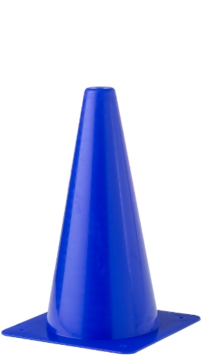 Imagen de Cono de entrenamiento de plástico 30 cm - Azul 