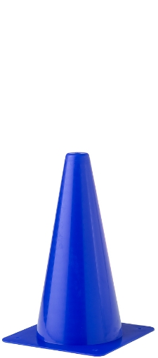 Imagen de Cono de entrenamiento de plástico 23 cm - Azul