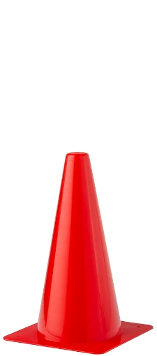 Imagen de Cono de entrenamiento de plástico 23 cm - Rojo 