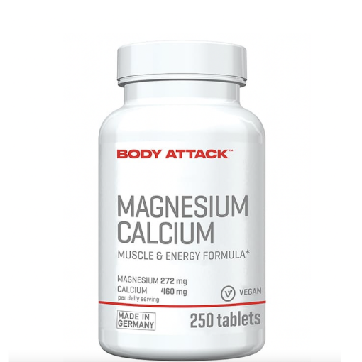 Imagen de Magnesio + Calcio - 250 tabletas Body Attack