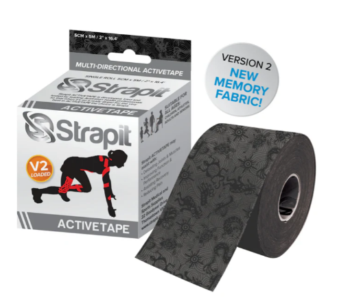 Imagen de Strapit ACTIVETAPE 5 cm x 5 m – Gris/Negro