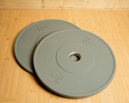 Imagen de Juego de 2 discos olímpicos gris oscuro de 5 kg
