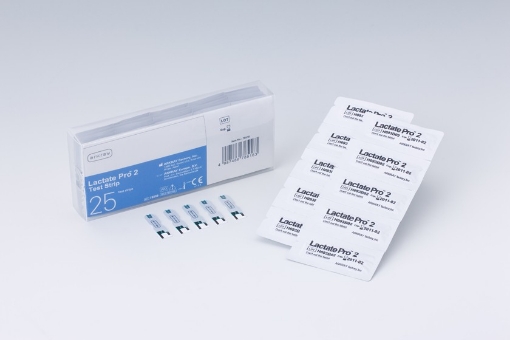 Imagen de Tiras reactivas de ácido láctico para Lactate Pro 2 (25 uds)