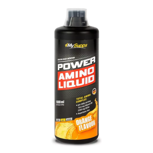 Imagen de My Supps Power Amino Liquid – 1L naranja – Body Attack