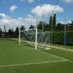 Imagen de Portería fija de fútbol con postes traseros para red 7,32 x 2,44 m – P5907