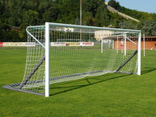 Imagen de Portería móvil de fútbol de aluminio 6 × 2 m — Marco plegable con red incluida — VI 5911