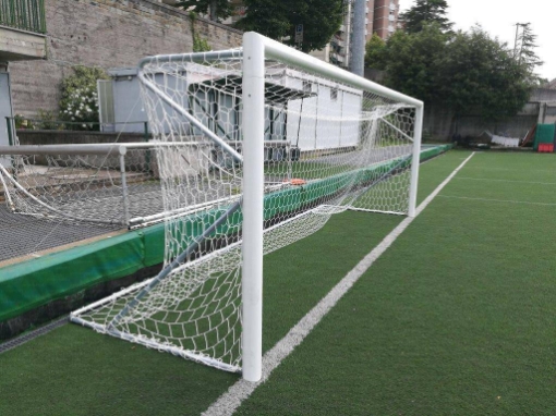 Imagen de Poarta fotbal aluminiu 5x2 m, mobila cu bara divizata