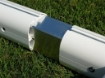 Imagen de Portería fija de fútbol de aluminio 7,32 x 2,44 m – P5905