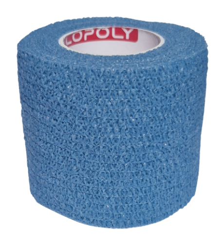 Imagen de Venda elástica autoadhesiva 5cm - Azul Celeste