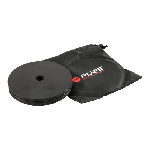 Imagen de JUEGO DE 10 SERVILLETAS PLANAS P2I NEGRAS