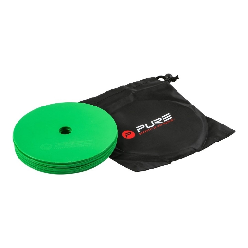 Imagen de CONJUNTO DE 10 MARCADORES PLANOS VERDES P2I