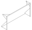 Imagen de Portería móvil de fútbol de aluminio 4 × 2 m — Ø80 mm con red incluida — VI 6028